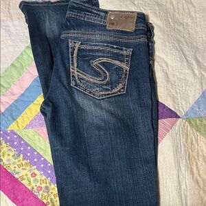 Silver Jeans Women's Dark Blue Boot Cut Jeans